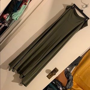 Lula Roe Maxi- Olive Green- Size Medium